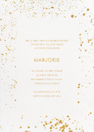 Splatter Cloth I - Bar & Bat Mitzvah Invitation by Paperless Post