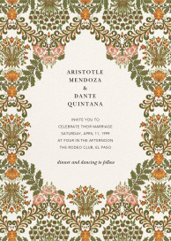 Floral Damask - Wedding Invitation by Oscar de la Renta