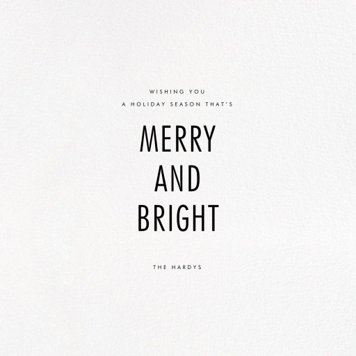 Lux (Greeting) - Holiday Card by Kelly Wearstler - Back