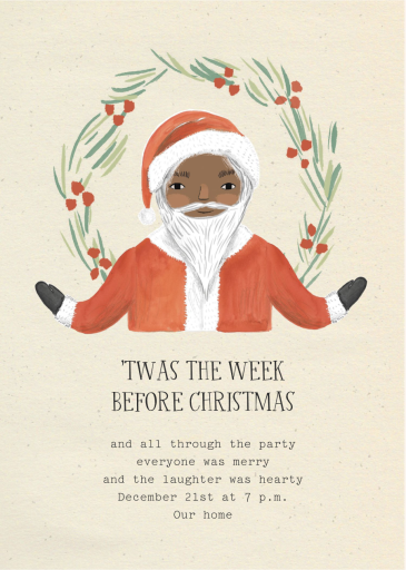 Sincerely Santa - Holiday Party Invitation by Merrilee Liddiard