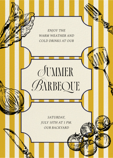 Barbecue Ingredients - BBQ Invitation by Paperless Post