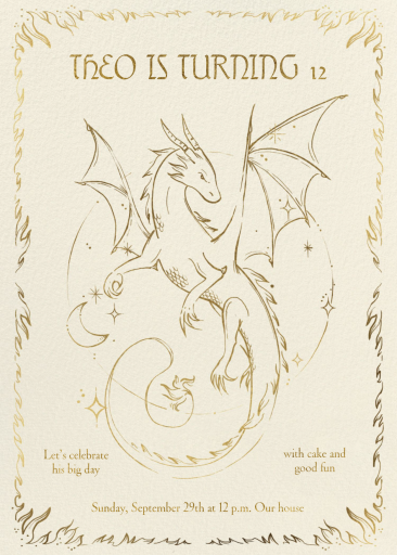 Dragon Tale - Birthday Invitation by Paperless Post