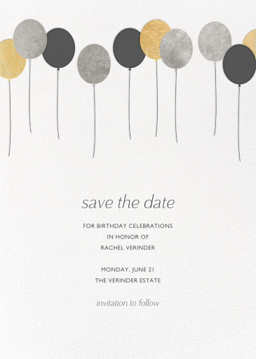 Balloons (New) - Party Invitation by Paperless Post