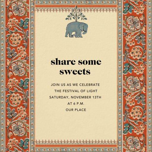 Naima - Diwali Invitation by Anita Dongre