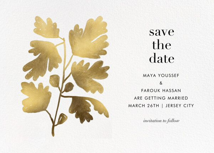 Trimming - Save the Date by Linda and Harriett