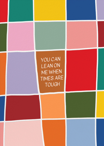 Technicolor Grid - Greeting Card by Hartland Cards