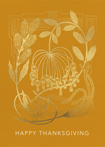 Golden Garden (Marsha Robinson) - Thanksgiving Card by Red Cap Cards