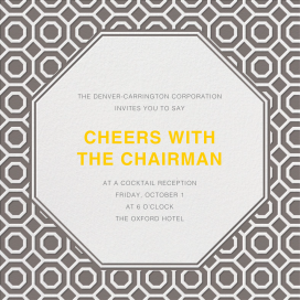 Nixon - Dining & Drinks Invitation by Jonathan Adler