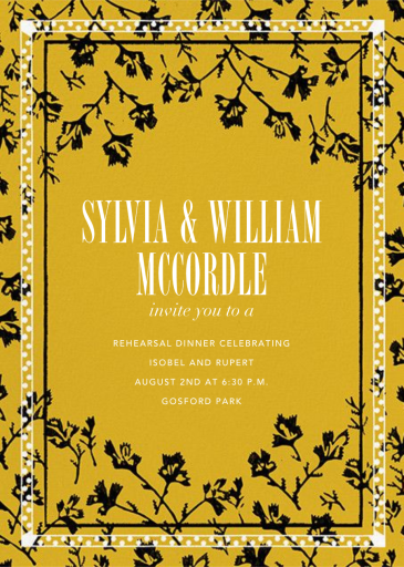 Pilatos - Rehearsal Dinner Invitation by Cabana