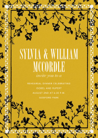 Pilatos - Rehearsal Dinner Invitation by Cabana