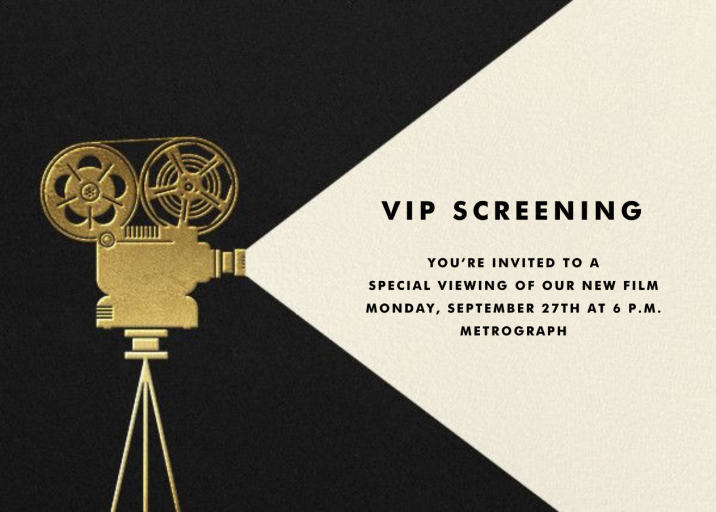 Reel to Reel - Viewing Party Invitation by Paperless Post