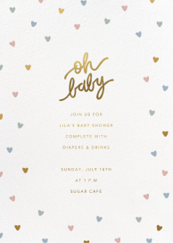 Baby Hearts - Baby Shower Invitation by Sugar Paper