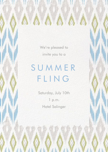 Ikat - Invitation by Paperless Post