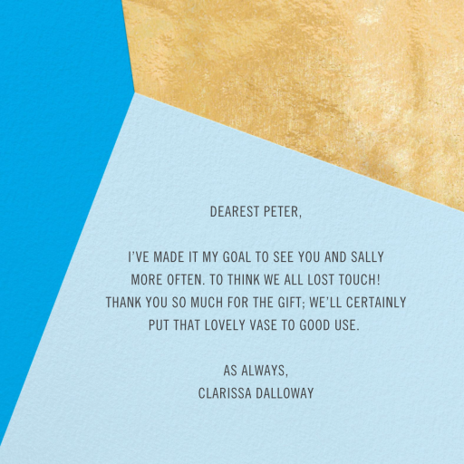 Featured Thanks - Thank You Card by Paperless Post - Back