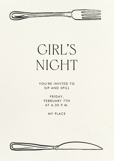 Table for Two - Get-Together Invitation by Paperless Post