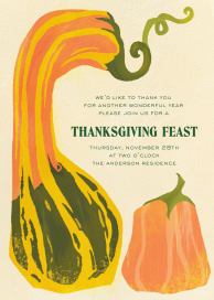 Squashed - Thanksgiving Invitation by Paperless Post