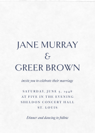 Refinement - Wedding Invitation by Paperless Post