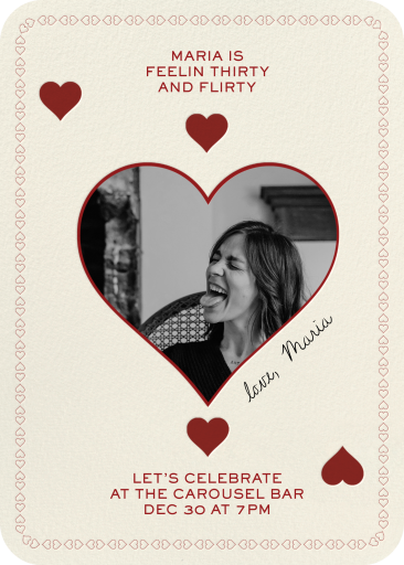 Card of Hearts - Birthday Invitation by Few & Fahr Studio