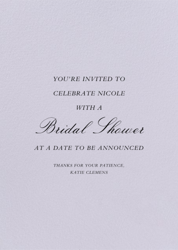 Specimen - Party Invitation by Paperless Post