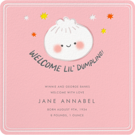 Baby Dumpling - Birth Announcement by Hello!Lucky