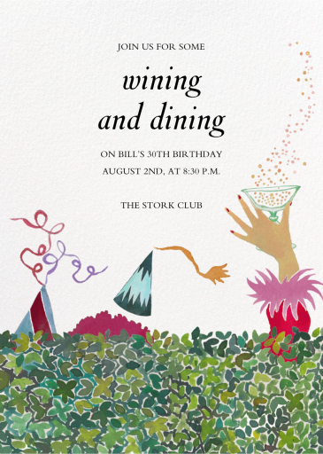 Hedge Party - Birthday Invitation by Happy Menocal