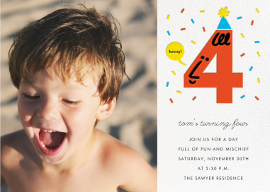 Birthday Faces Photo - Birthday Invitation by The Indigo Bunting