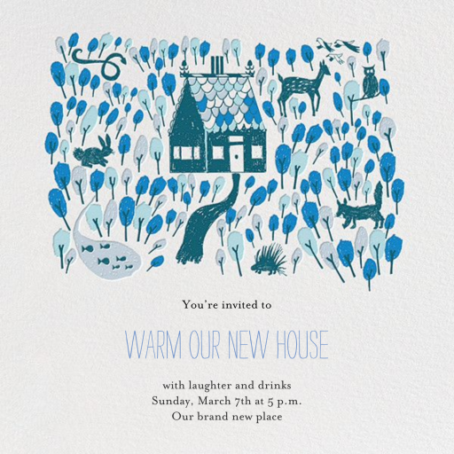 Red Riding Hood's New Home - Housewarming Invitation by Mr. Boddington's Studio