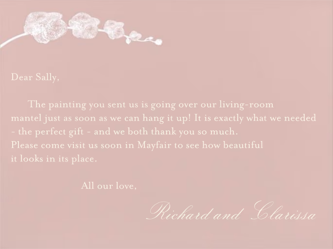 Orchid - Thank You Card by Paperless Post