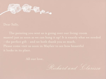 Orchid - Thank You Card by Paperless Post