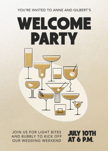 Groovy Cocktails - Welcome Party Invitation by Paperless Post