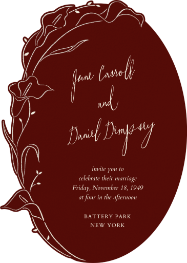 Floral Guirlande - Wedding Invitation by Paperless Post
