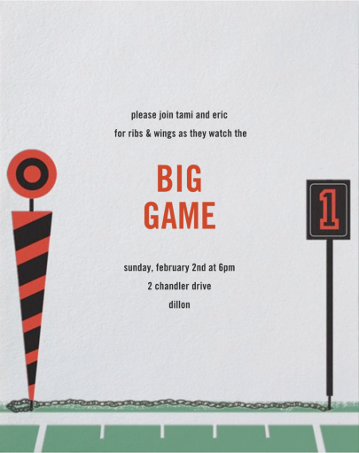 First Down - Invitation by Paperless Post