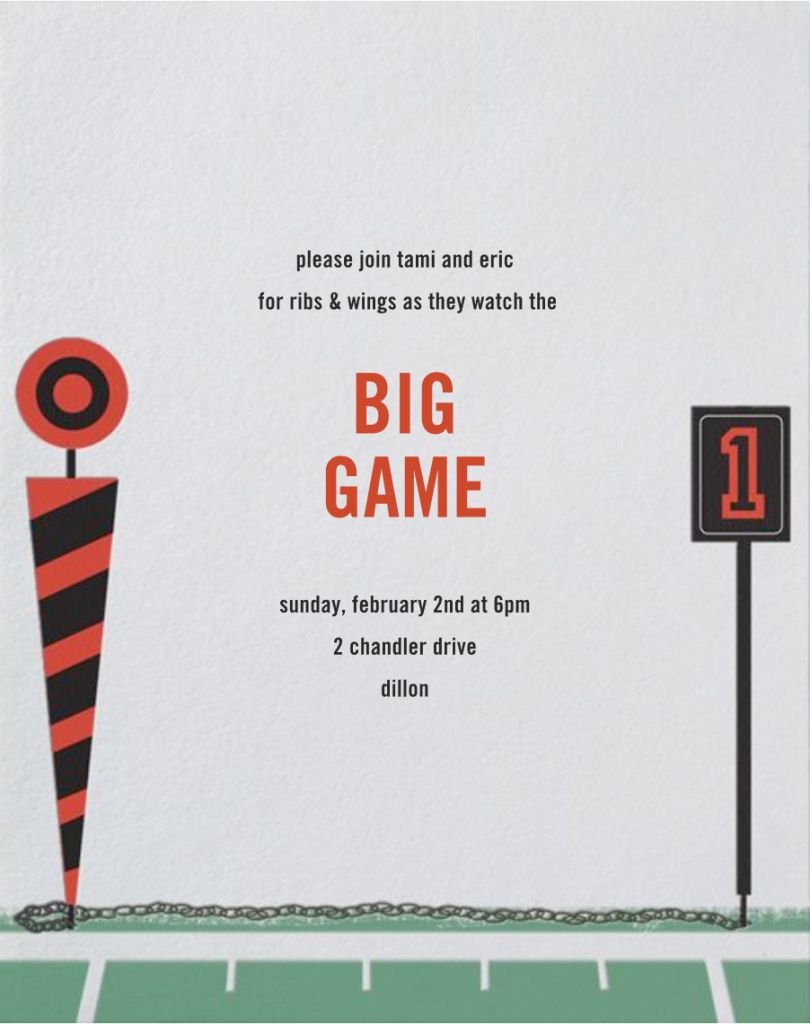 First Down Invitation