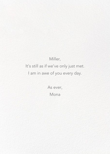 Valentine Parade - Greeting Card by Petit Collage - Back