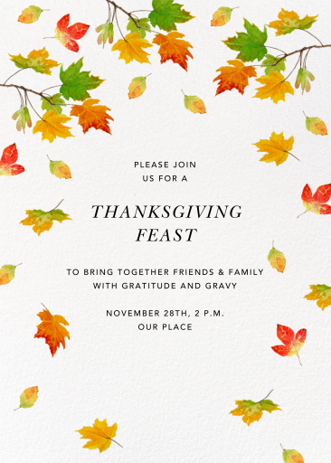 Falling Foliage - Party Invitation by Felix Doolittle