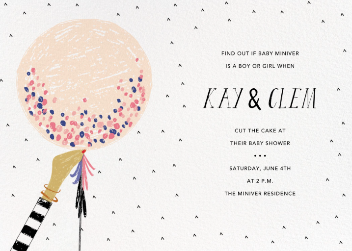 Ready to Burst - Baby Shower Invitation by Mr. Boddington's Studio