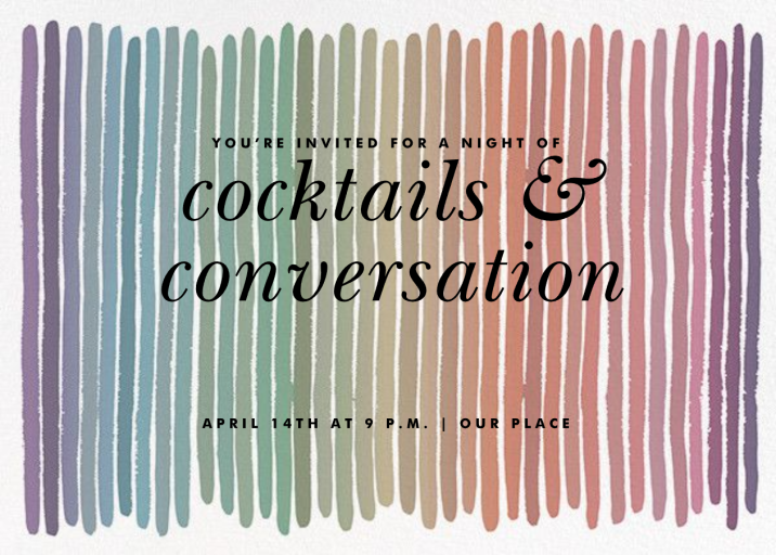 Pigments - Cocktail Party Invitation by Kelly Wearstler
