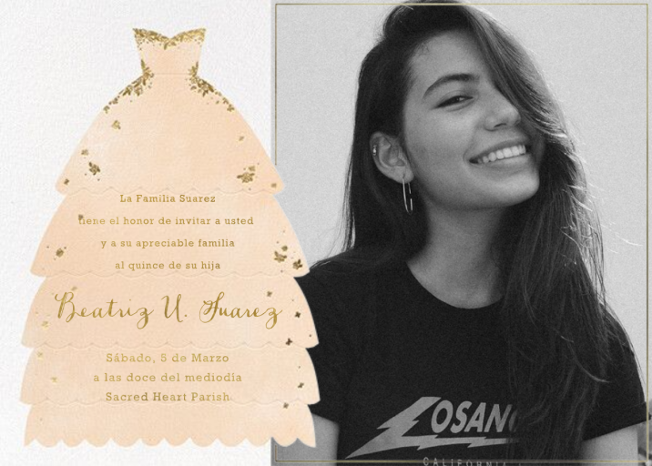 Hermoso Vestido Photo - Quinceañera Invitation by Paperless Post
