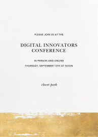 Simple Brushstroke - Conference Invitation by Sugar Paper