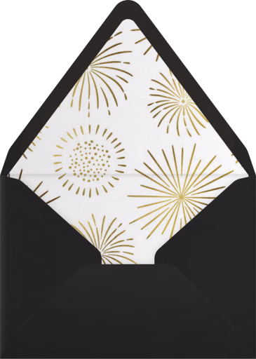 New Year Fireworks - Paperless Post Envelope
