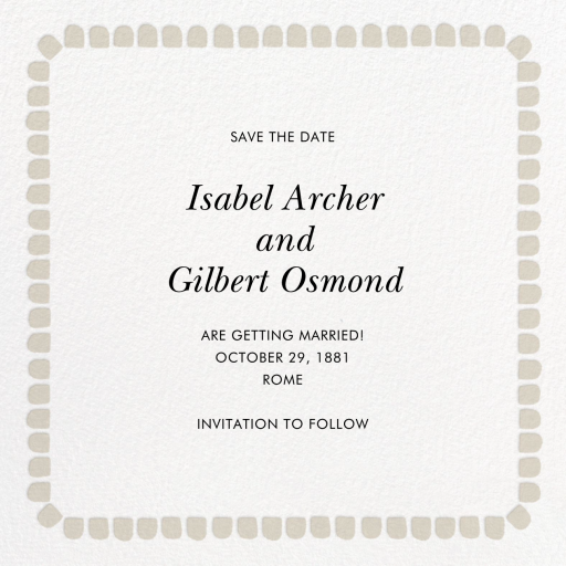 Gumdrop Border - Save the Date by kate spade new york