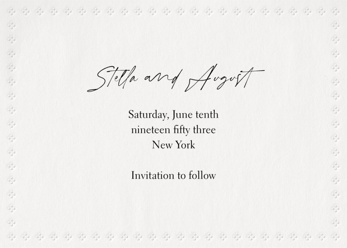 With Much Love - Save the Date by Paperless Post - Back