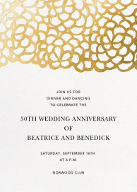 Gardenia (Tall) - Celebration Invitation by Oscar de la Renta