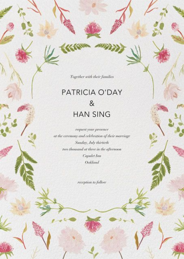 Fleurs de Printemps - Wedding Invitation by Paperless Post