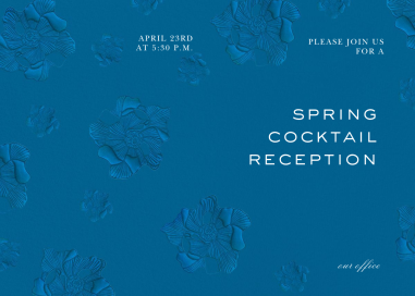 Foil Flora - Cocktail Party Invitation by Oscar de la Renta