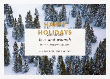 Winter Trees - Holiday Card by Gray Malin