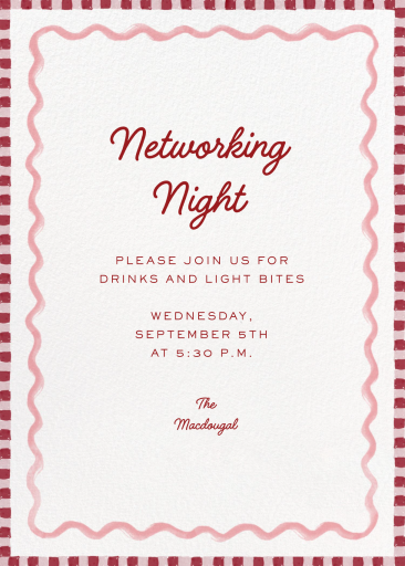 Stripes and Waves - Business Event Invitation by Martha Stewart