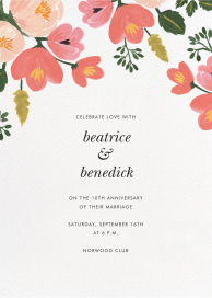 Pastel Petals - Anniversary Invitation by Rifle Paper Co.