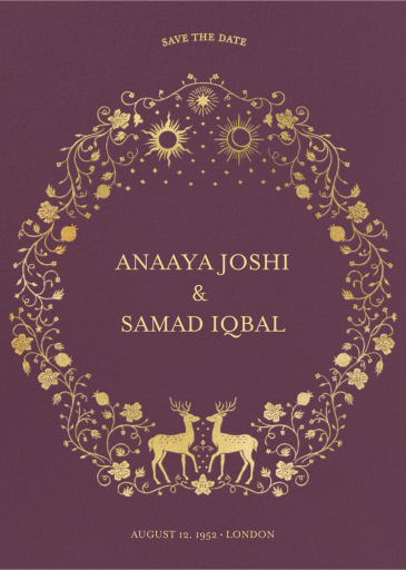 Aranya Wreath - Save the Date by Chand Sitara