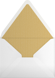 Champagne Toast Gold Text Invitation Envelope